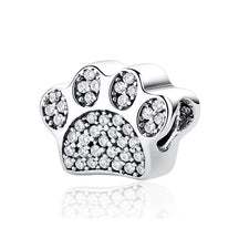 Pet Love Charm Set in 925 Sterling Silver – Paw Prints & Companions