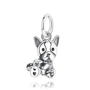 Pet Love Charm Set in 925 Sterling Silver – Paw Prints & Companions