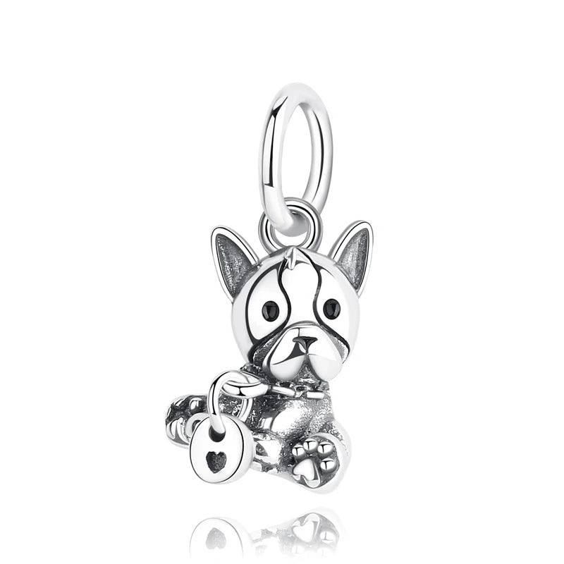 Pet Love Charm Set in 925 Sterling Silver – Paw Prints & Companions