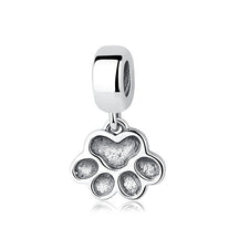 Pet Love Charm Set in 925 Sterling Silver – Paw Prints & Companions
