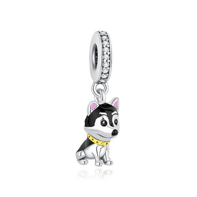 Pet Love Charm Set in 925 Sterling Silver – Paw Prints & Companions