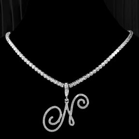Initial Tennis Pendant Silver 925 Stellare