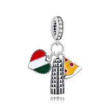 Travel Moments Charm Set in 925 Sterling Silver