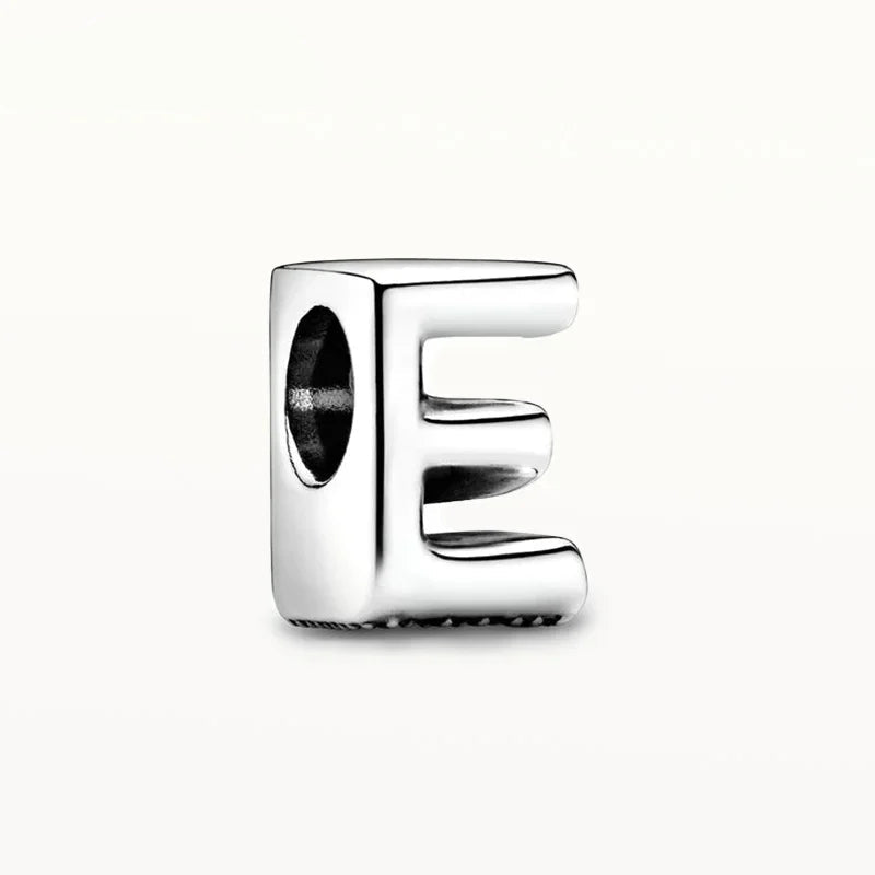 925 Sterling Silver Alphabet Charm Beads – A to Z Initials