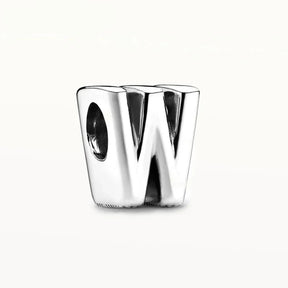 925 Sterling Silver Alphabet Charm Beads – A to Z Initials