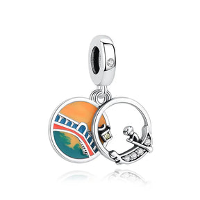 Travel Moments Charm Set in 925 Sterling Silver