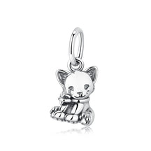 Pet Love Charm Set in 925 Sterling Silver – Paw Prints & Companions