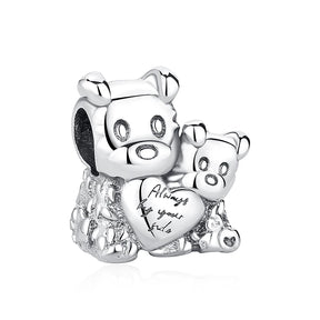 Pet Love Charm Set in 925 Sterling Silver – Paw Prints & Companions