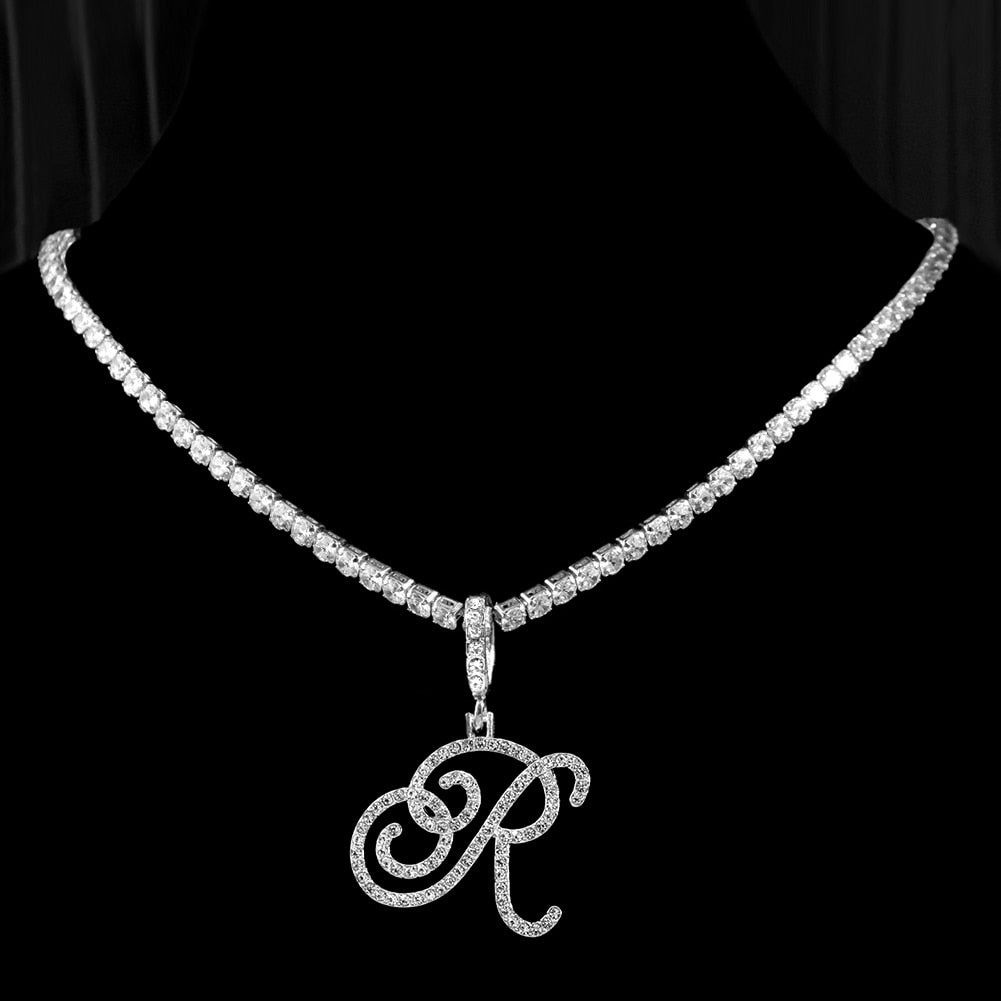 Initial Tennis Pendant Silver 925 Stellare
