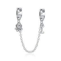 Pet Love Charm Set in 925 Sterling Silver – Paw Prints & Companions
