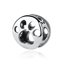 Pet Love Charm Set in 925 Sterling Silver – Paw Prints & Companions