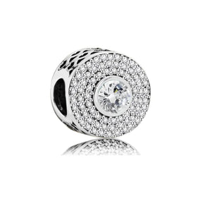 Elegant Round Charm Set in 925 Silver – Hearts, Stars & Flowers