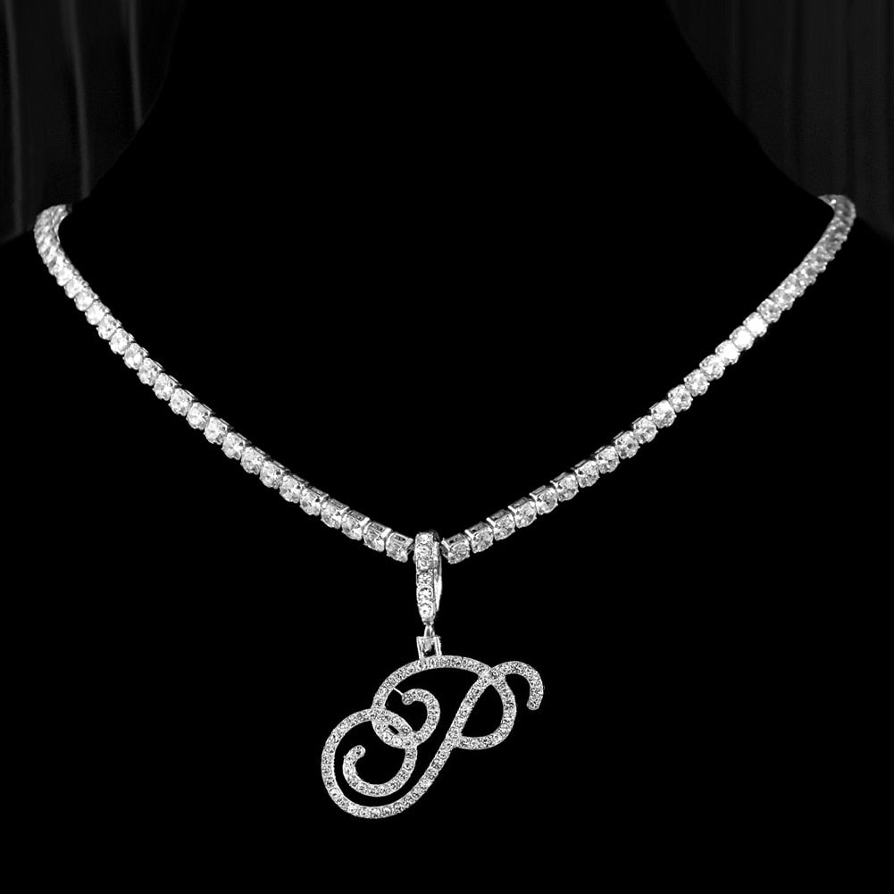 Initial Tennis Pendant Silver 925 Stellare