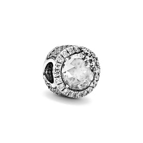 Elegant Round Charm Set in 925 Silver – Hearts, Stars & Flowers