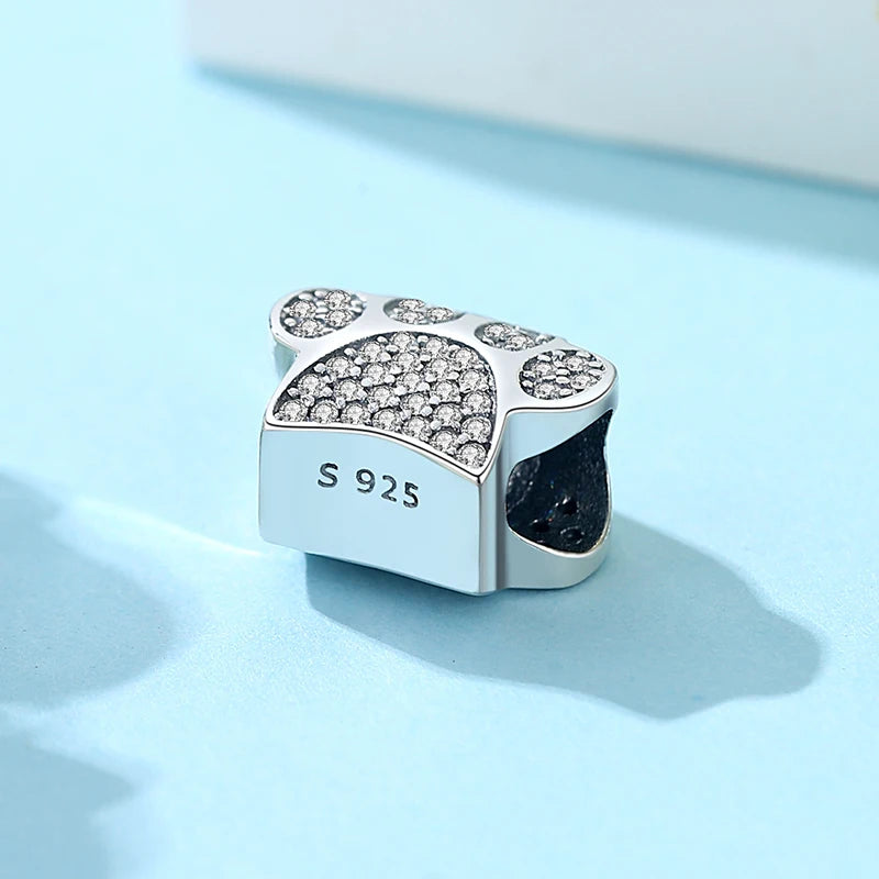 Pet Love Charm Set in 925 Sterling Silver – Paw Prints & Companions