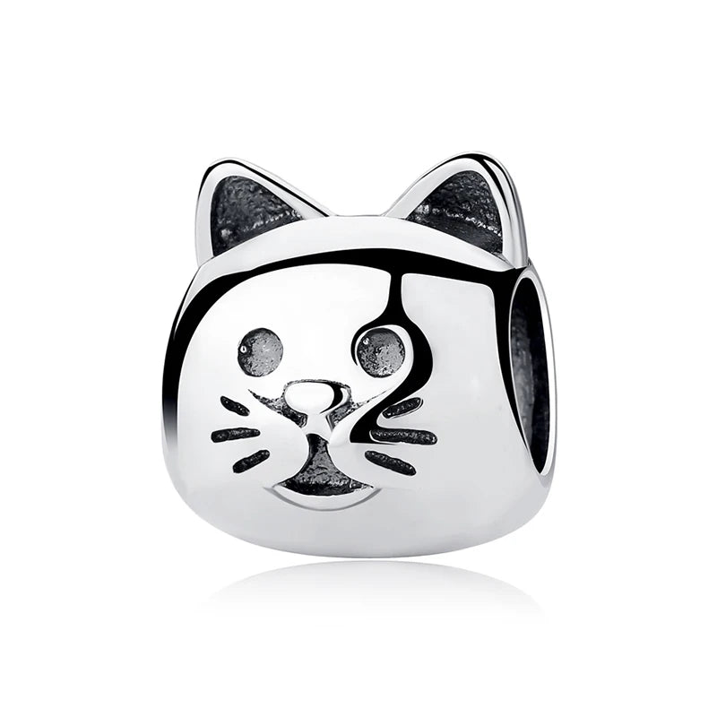 Pet Love Charm Set in 925 Sterling Silver – Paw Prints & Companions