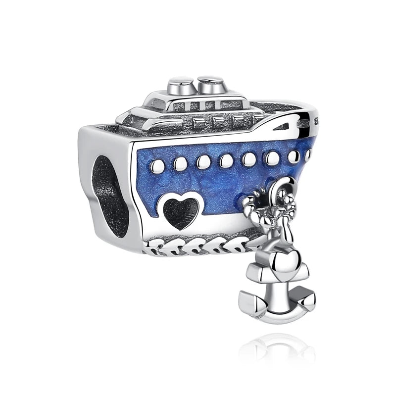 Travel Moments Charm Set in 925 Sterling Silver