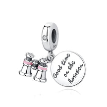 Travel Moments Charm Set in 925 Sterling Silver