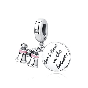 Travel Moments Charm Set in 925 Sterling Silver