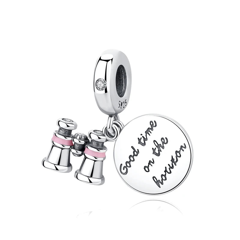 Travel Moments Charm Set in 925 Sterling Silver