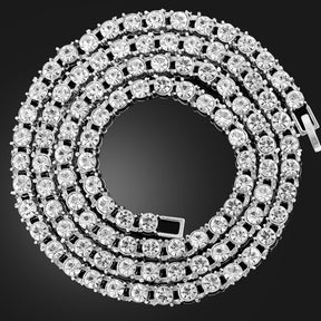Heart Charm Crystal Initial Necklace Stellare 925