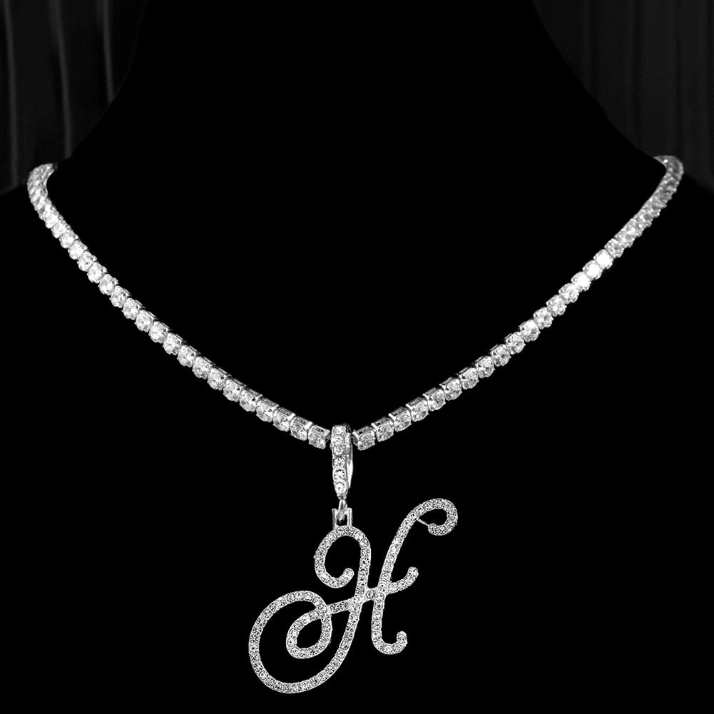 Initial Tennis Pendant Silver 925 Stellare