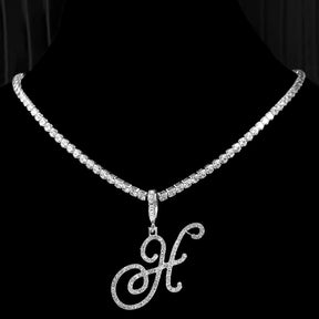Initial Tennis Pendant Silver 925 Stellare