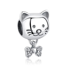 Pet Love Charm Set in 925 Sterling Silver – Paw Prints & Companions