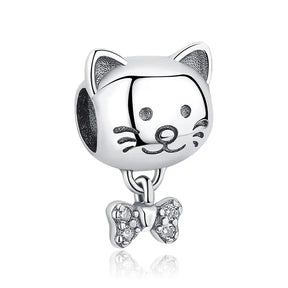 Pet Love Charm Set in 925 Sterling Silver – Paw Prints & Companions