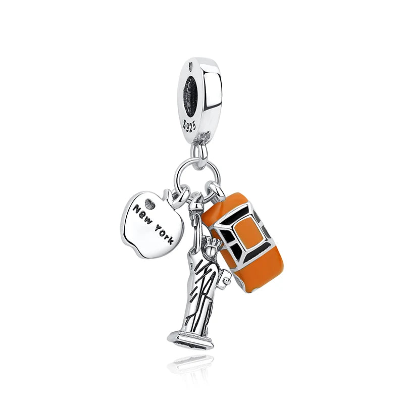 Travel Moments Charm Set in 925 Sterling Silver