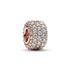 Elegant Round Charm Set in 925 Silver – Hearts, Stars & Flowers