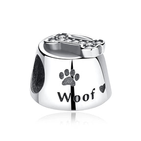 Pet Love Charm Set in 925 Sterling Silver – Paw Prints & Companions