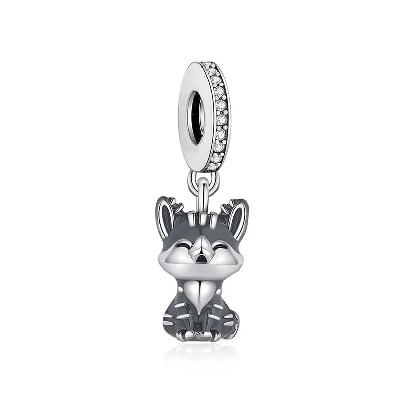 Pet Love Charm Set in 925 Sterling Silver – Paw Prints & Companions