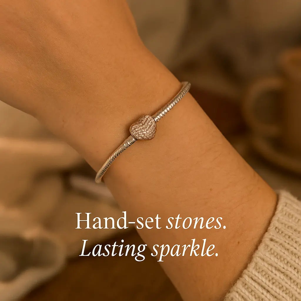 Zirconia Clasp Blush Sparkle Bracelet Stellare