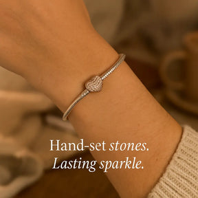 Zirconia Clasp Blush Sparkle Bracelet Stellare