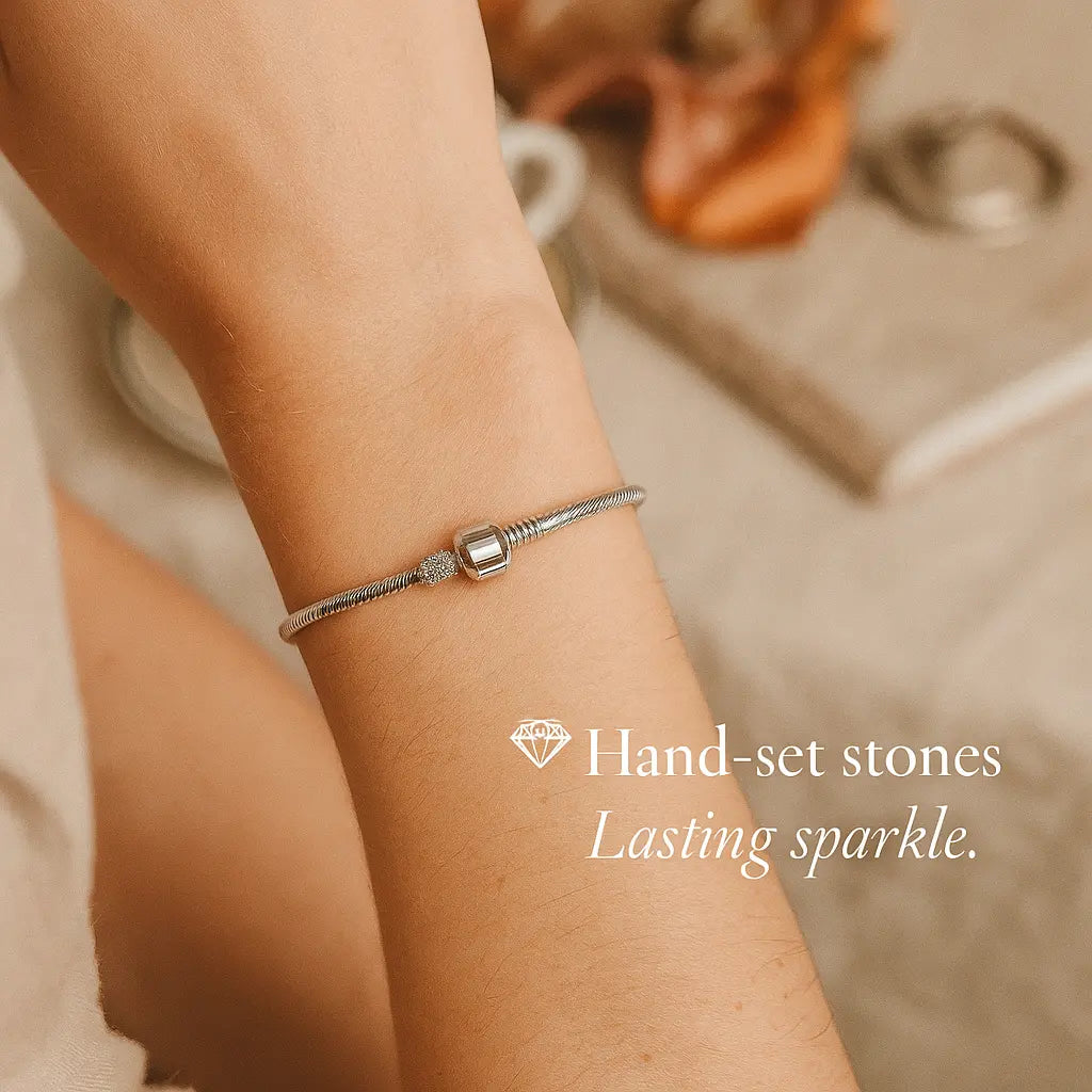 Zirconia Clasp Bracelet Classic Casp Stellare