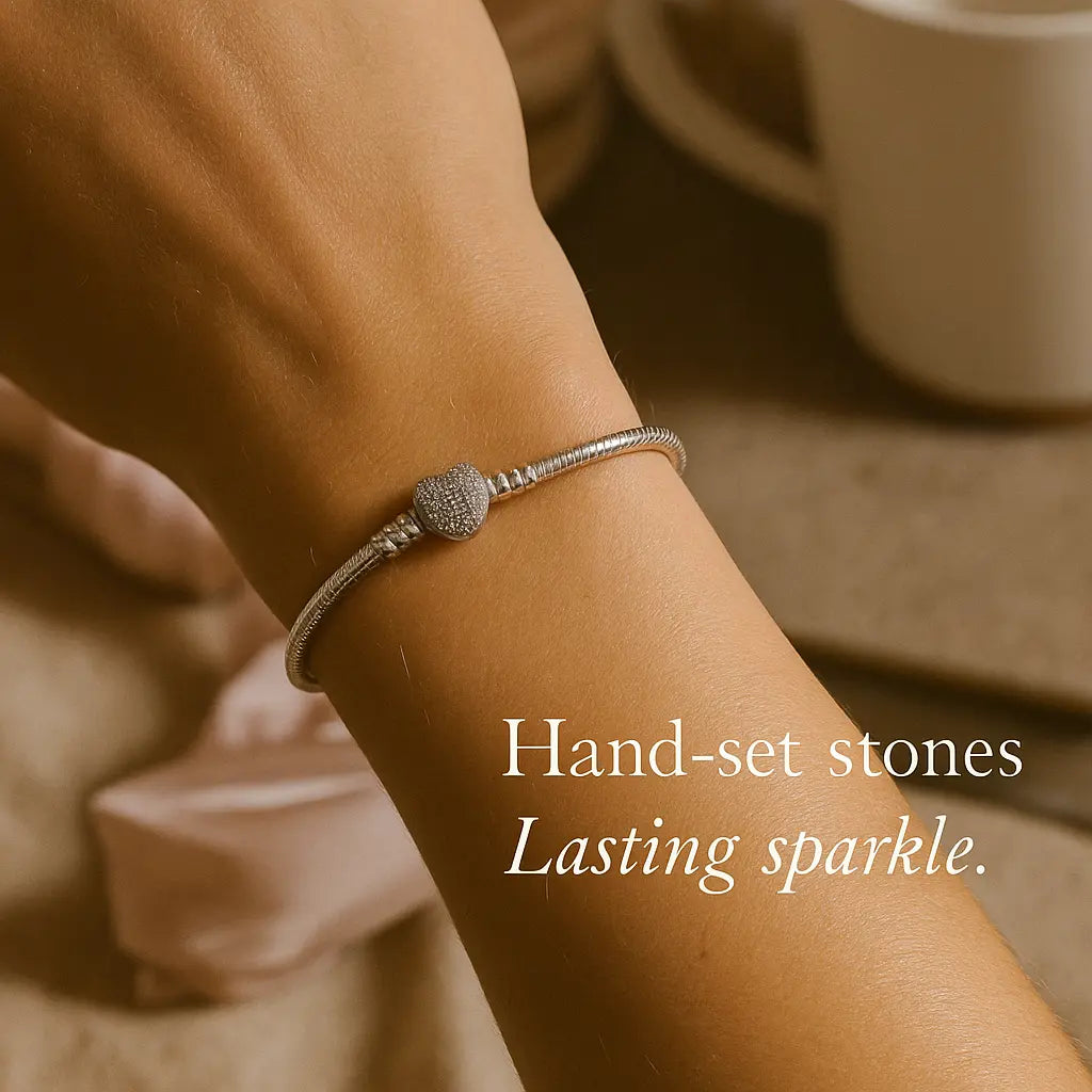 Zirconia Clasp Bracelet Crystal Shine Stellare
