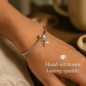 Zirconia Clasp Rose Drop Bracelet Stellare