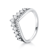 925 sterling silver crown-shaped ring for women – tiara-inspired jewellery UK