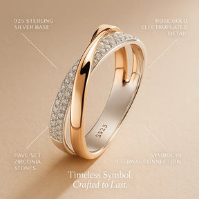 Infinity Ring in 925 Sterling Silver