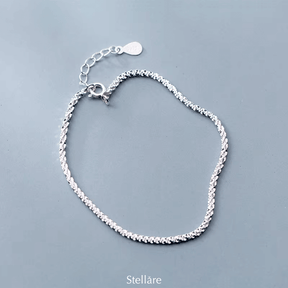 Delicate 925 sterling silver bracelet with star-inspired design – lightweight celestial jewellery for women