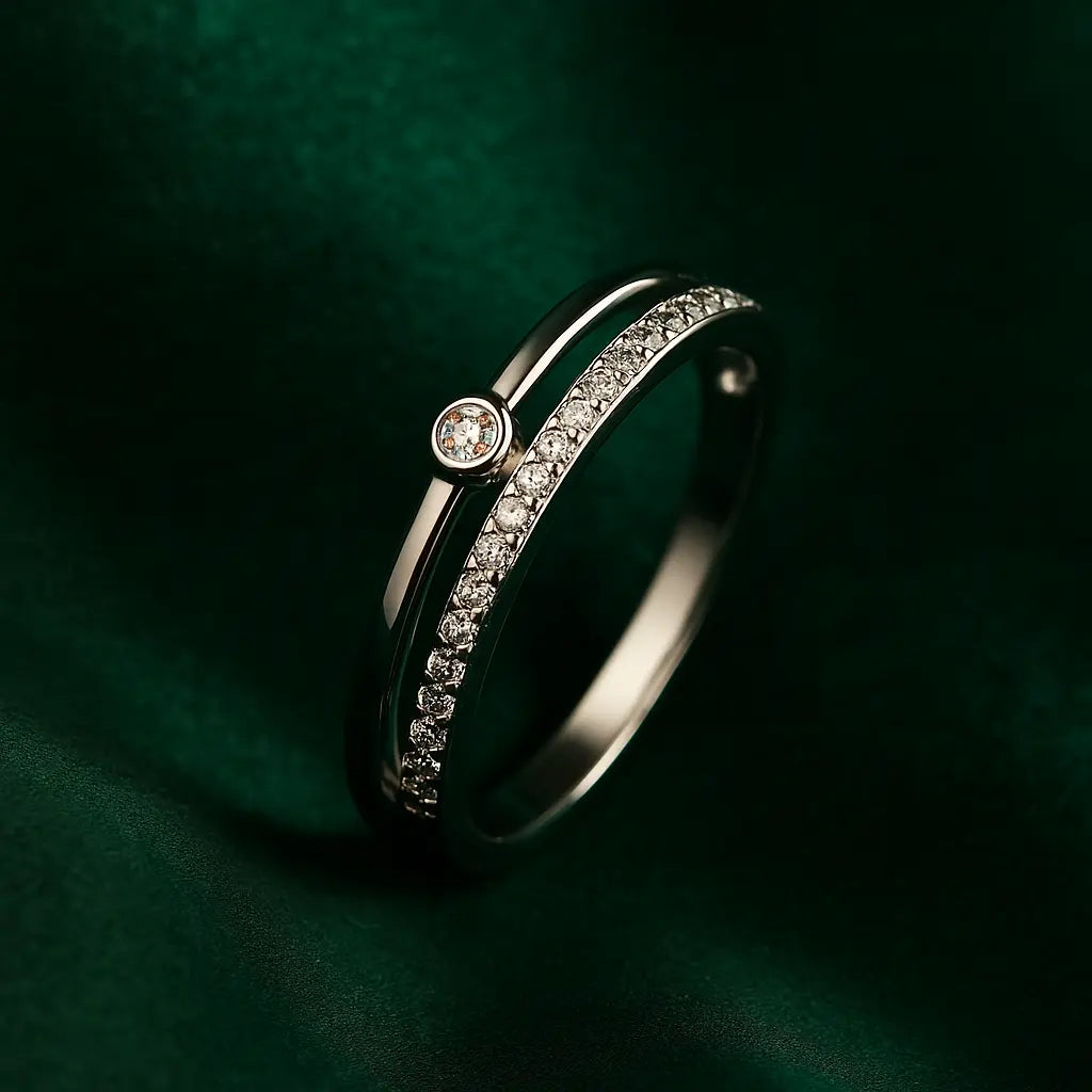 925 Sterling Silver Arcs Ring