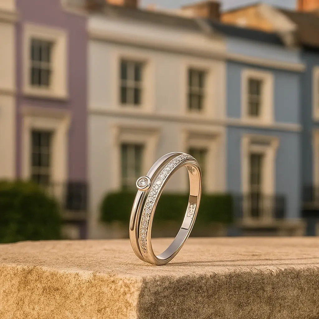 925 Sterling Silver Arcs Ring
