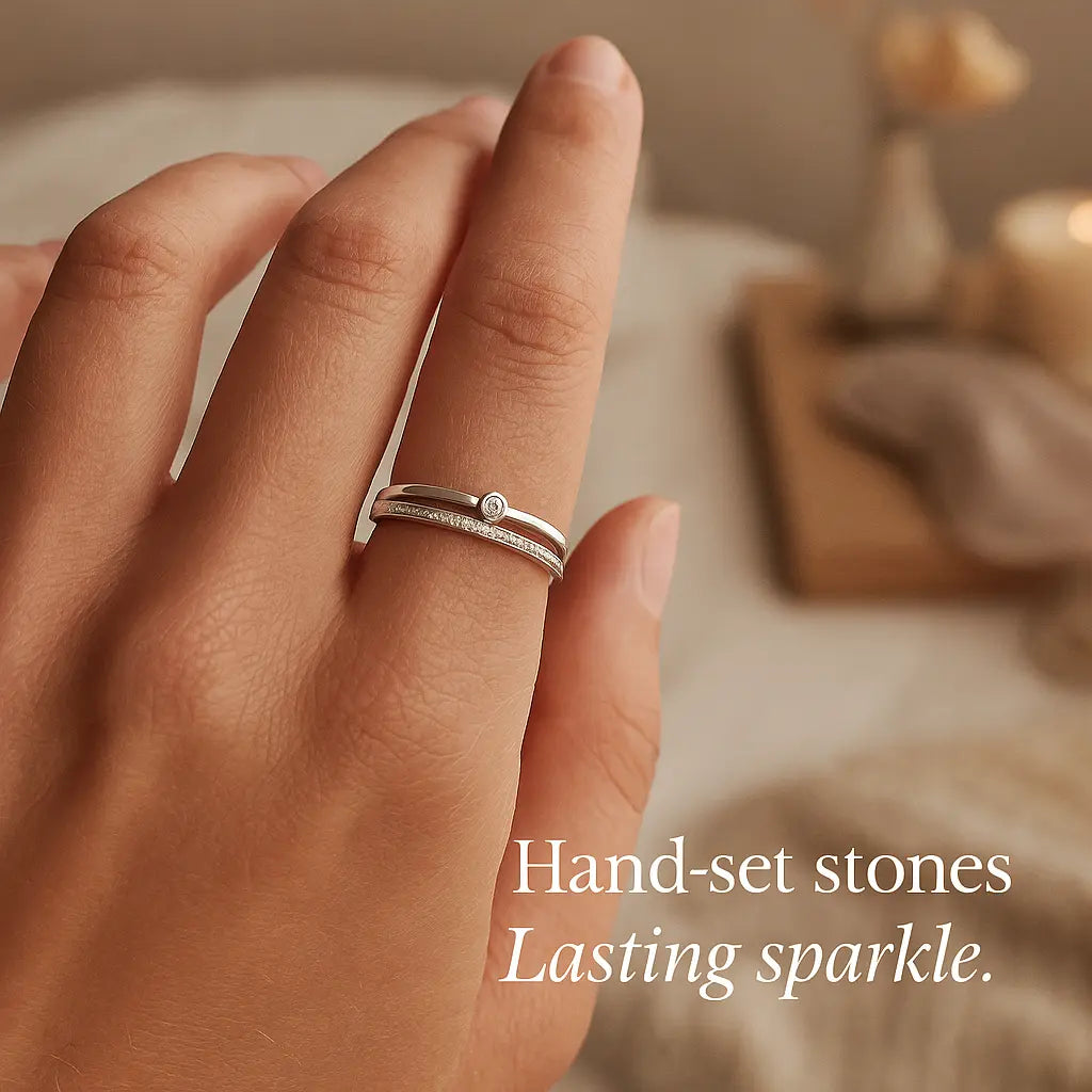 925 Sterling Silver Arcs Ring