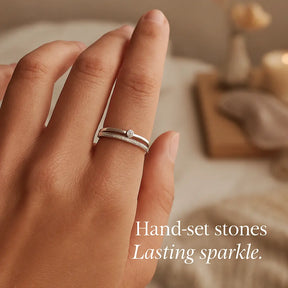 925 Sterling Silver Arcs Ring