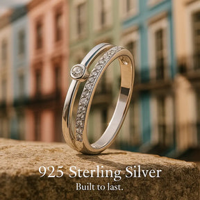 925 Sterling Silver Arcs Ring