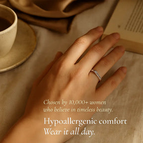 925 Sterling Silver Arcs Ring