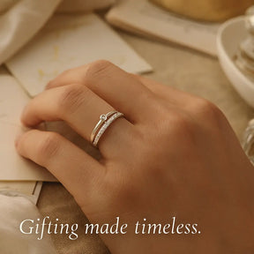 925 Sterling Silver Arcs Ring