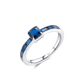 925 Sterling Silver Blue Sapphire Ring