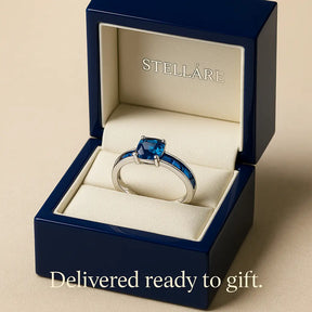925 Sterling Silver Blue Sapphire Ring